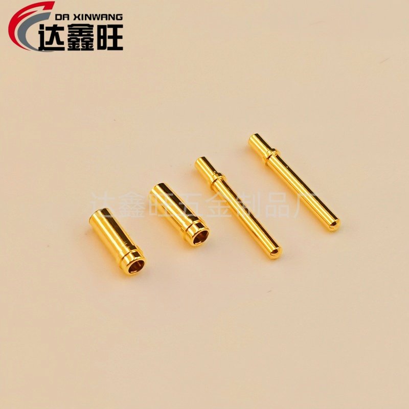 连接器焊接端子管脚引脚∮1.2/1.5冠簧插座插针PCB板插孔铜针母孔