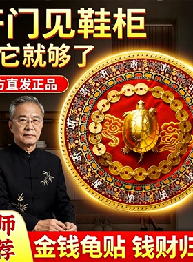 金钱龟鞋柜贴解决开门见鞋柜化污为财卫生间净秽招财摆件大门对门