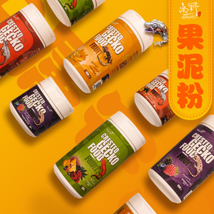 爬虫粮睫角日行盖勾亚魔物巨人R属守宫昆虫水果混合果泥饲料