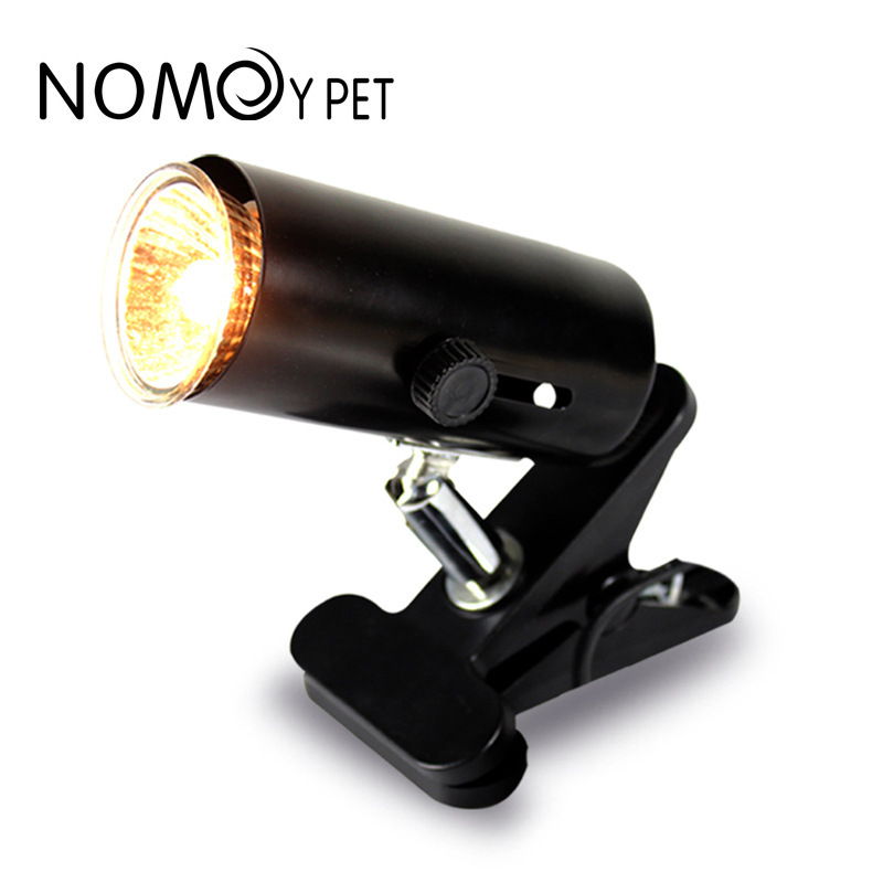 爬宠360°旋转金属晒背灯架