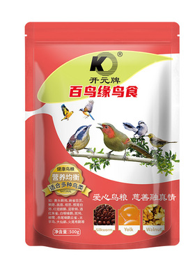 开元500g百鸟缘鸟食通用鸟食麻雀喜鹊野鸟粮