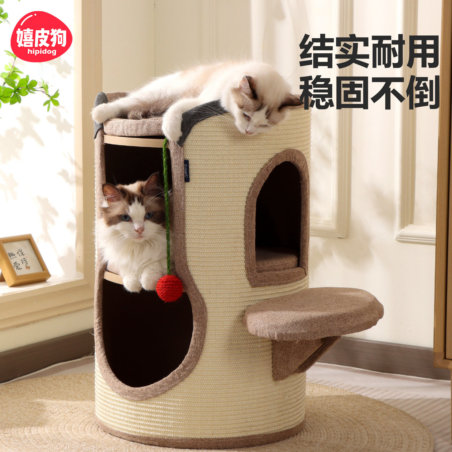 剑麻桶多层小型不占地猫窝一体四季通用家用大猫猫抓板猫爬架,宠物/宠物食品及用品,猫窝/屋/帐篷/沙发,淘宝优惠券,粉丝福利购,淘宝优惠卷