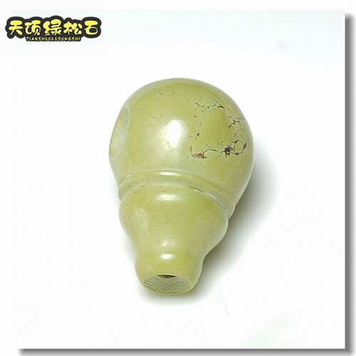原矿绿松石三通佛头保真无优化
