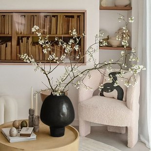 形上法式中古风陶瓷花瓶家居玄关民宿水培ins风插花花器摆件