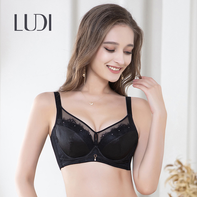 蕾丝拼接软钢圈柔软轻薄文胸