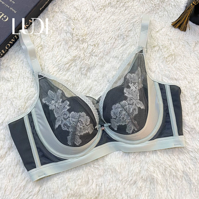 露迪尚品蕾丝透气软钢圈舒适模杯小胸聚拢文胸内衣LDA253053
