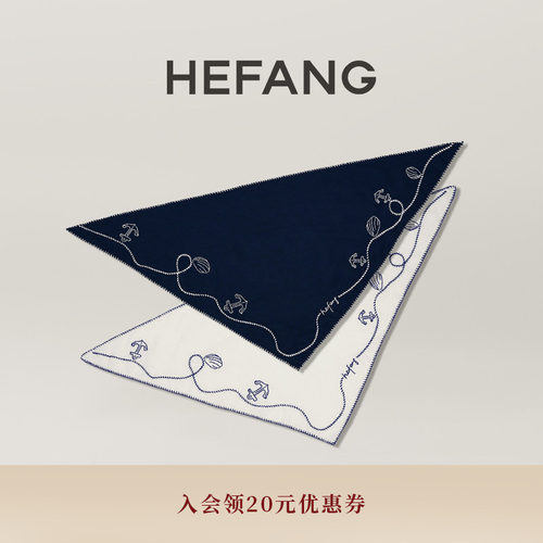 HEFANG何方船锚刺绣发带