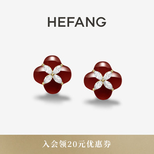 HEFANG何方珠宝柿柿如意耳环耳夹轻奢原创设计女生日礼物 新品