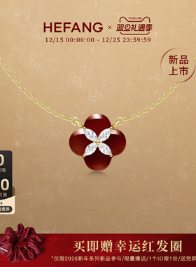 [新品]HEFANG何方柿柿如意项链轻奢时尚原创设计女圣诞礼物