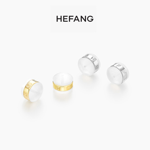 HEFANG何方珠宝硅胶耳塞防滑耳束耳堵耳钉帽耳环圣诞礼物