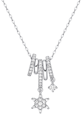 HEFANG何方珠宝雪环冰晶项链