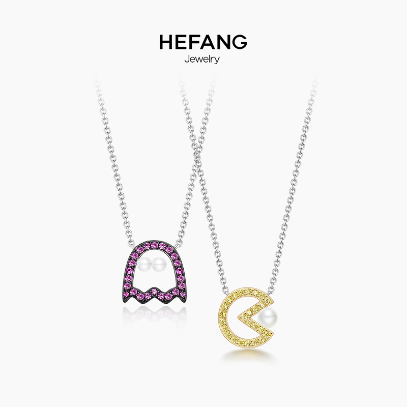 HEFANG Jewelry/ºÎ·½Ö鱦ÏñËØ³Ô¶¹ÈËÏîÁ´ ´¿ÒøÅ®ÍøºìchicËø¹ÇÁ´