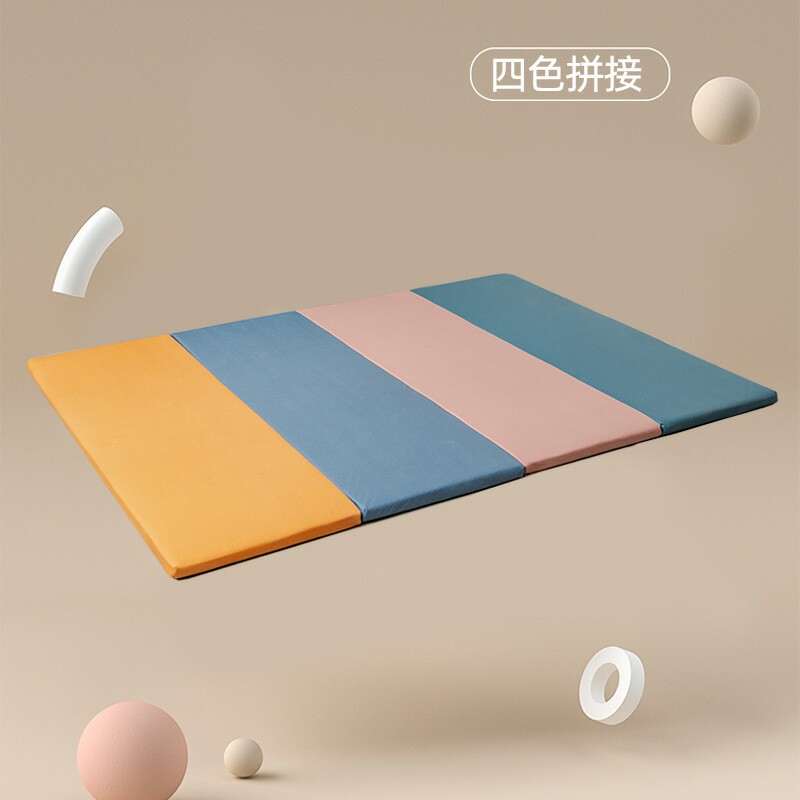 高端可折叠爬行垫榻榻米垫子聚氨酯记忆棉软垫儿童爬爬垫防水床垫