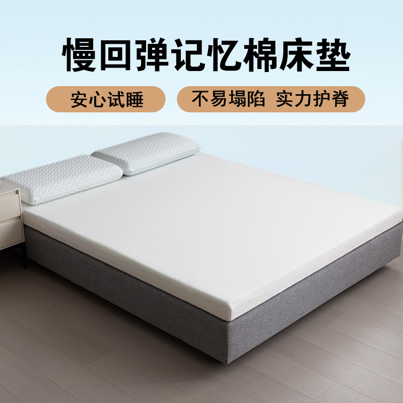凝胶记忆棉床垫薄慢回弹偏硬榻榻米垫子家用宿舍折叠租房海绵垫子