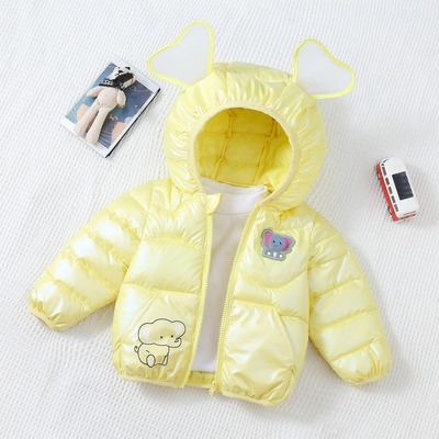 婴儿羽绒服女宝宝0一1岁冬季2加厚短款3小男孩棉衣4儿童外套5公主