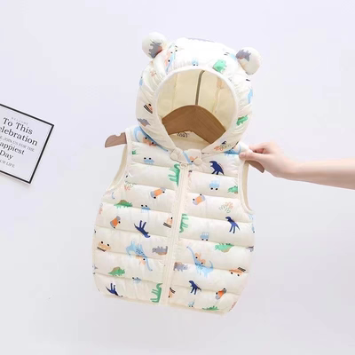 宝宝羽绒服马甲0一1岁冬季2轻薄款3儿童保暖外套4女童5男孩棉衣