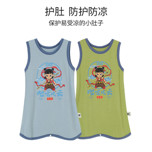 儿童无袖连体衣夏季莫代尔睡衣