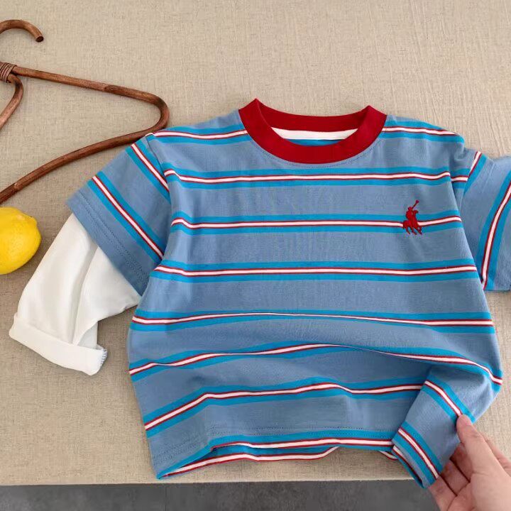 儿童长袖T恤2025新款男童春秋装卡通上衣中大童洋气打底衫纯棉潮T