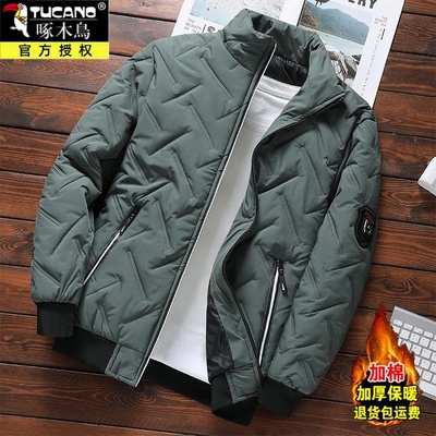 啄木鸟棉衣男士冬装外套加绒保暖