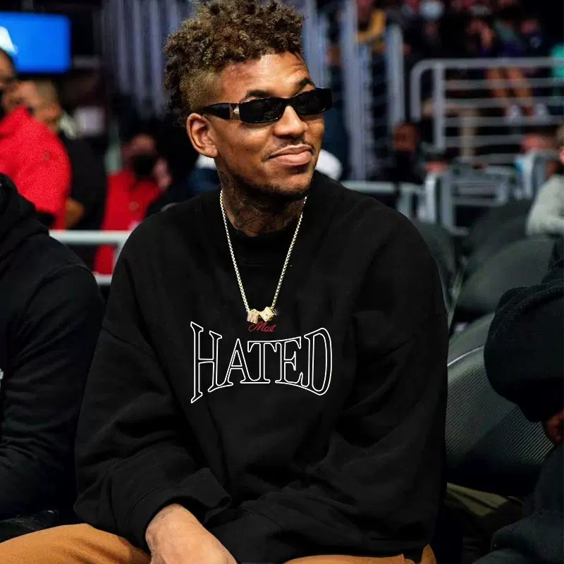 尼克杨篮球训练服圆领卫衣大码宽松青少年美式运动休闲学生上衣秋