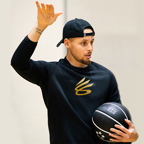库里圆领卫衣logo勇士curry篮球