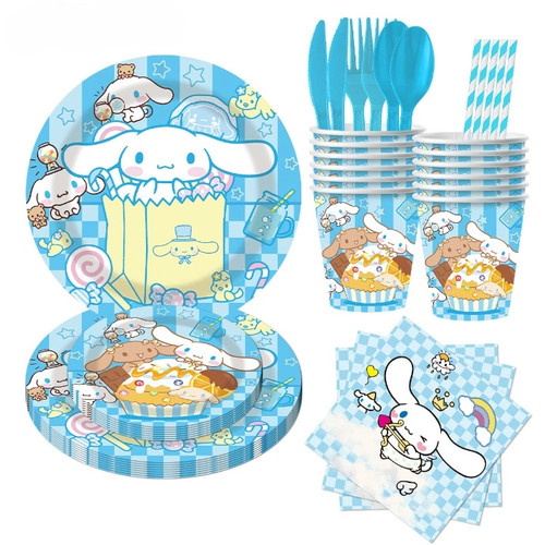 玉桂狗主题生日派对装饰餐具