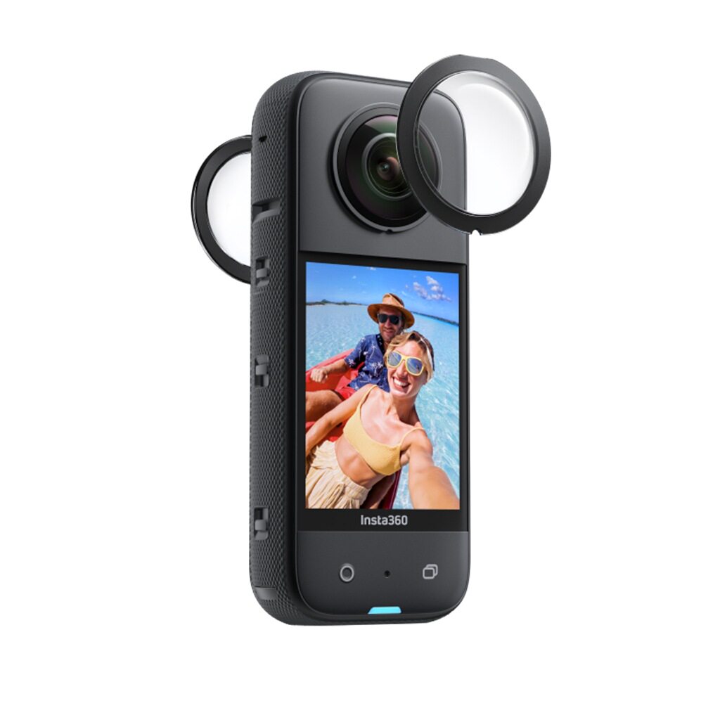 适用insta360 one X3全景相机粘贴式镜头保护镜 保护罩防摔防尘