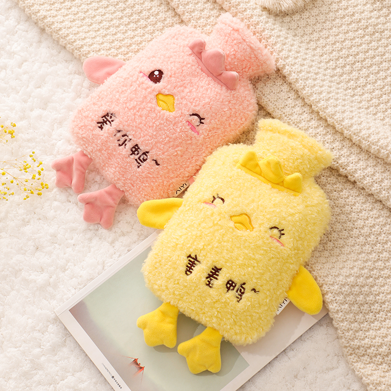 冬季毛绒热水袋注水暖水袋123