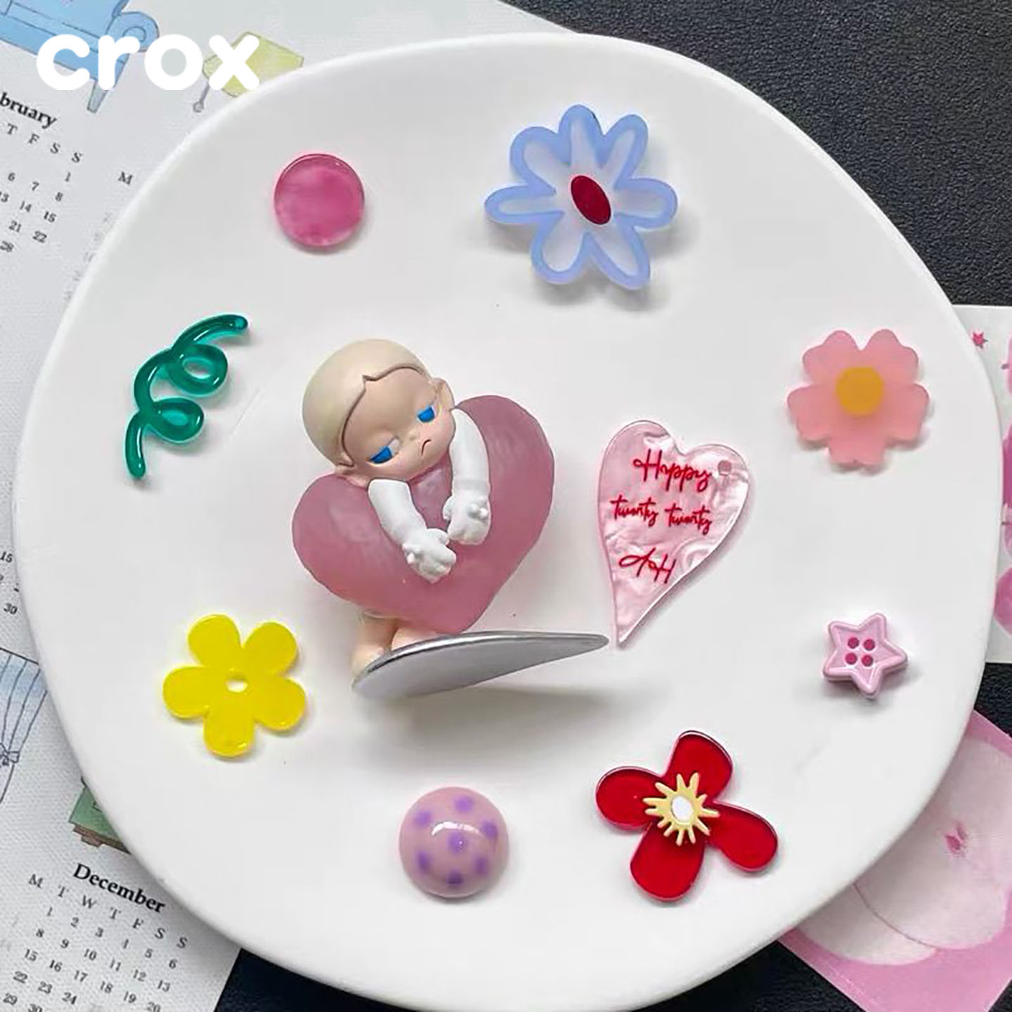 适配Crocs洞洞鞋配饰卡骆驰鞋花diy配件卡通芭蕾鞋卡扣高级装饰品图片