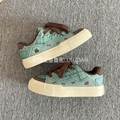 夏季 2026新款 板鞋 子女鞋 鲁鲁蛋厚底小白鞋 百搭学生小众面包鞋 女款