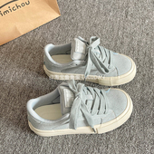 板鞋 厚底小白鞋 女款 鲁鲁蛋小众不撞款 2026新款 春季 ins百搭面包鞋