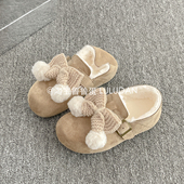 外穿一脚蹬单鞋 鲁鲁蛋 女2025新款 保暖二棉鞋 冬季 全包加绒勃肯鞋