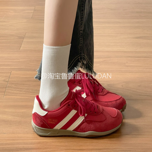 鲁鲁蛋韩系厚底小白鞋女款2026新款春季鞋子女鞋百搭学生休闲板鞋