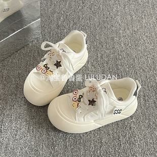 2026新款 女款 春季 韩系厚底板鞋 鲁鲁蛋 大头面包鞋 小众百搭小白鞋