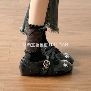 百搭单鞋2026超好看的鞋子女鞋配裙子芭蕾舞玛丽珍休闲夏季小凉鞋
