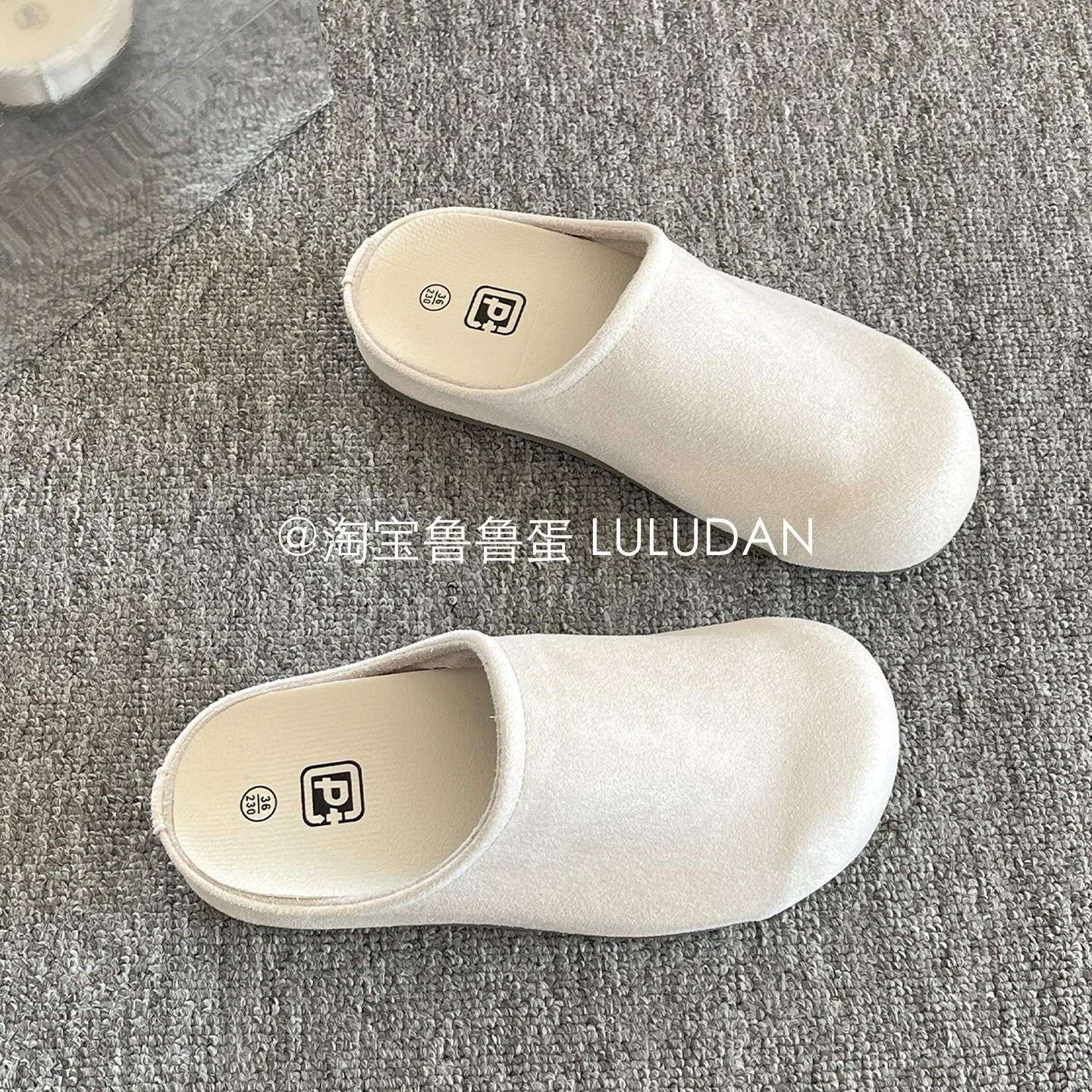 鲁鲁蛋复古勃肯鞋半拖一脚蹬女鞋2026新款懒人鞋百搭不累脚包头鞋,女鞋,勃肯鞋/软木鞋,淘宝优惠券,粉丝福利购,淘宝优惠卷