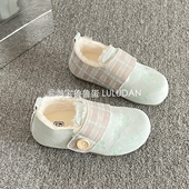 保暖加绒勃肯鞋 休闲鞋 全包女2025新款 外穿一脚蹬单鞋 冬季 鲁鲁蛋