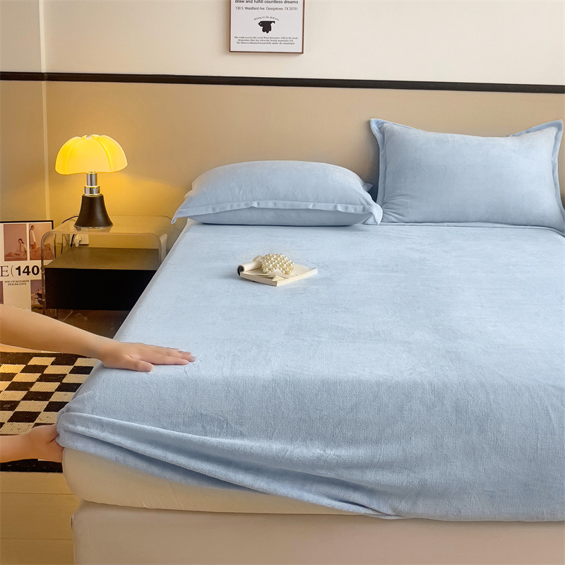 定做订制加厚牛奶绒床笠