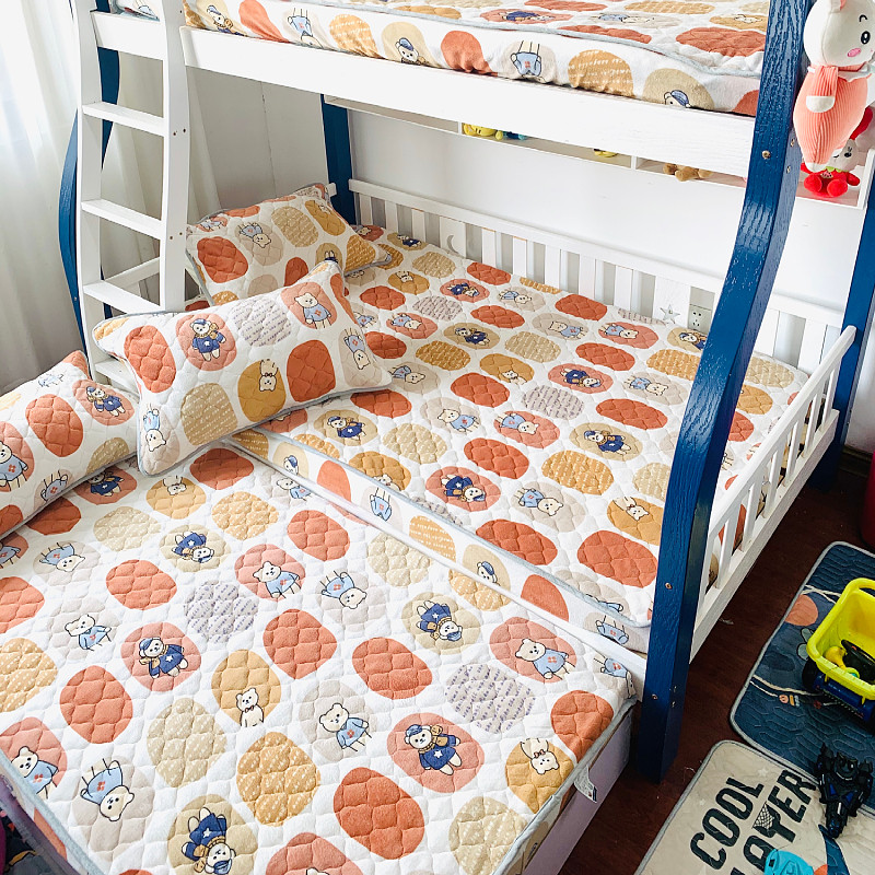 定做订制加厚牛奶绒夹棉宝宝毛绒床笠榻榻米高低床罩拼接子母床包