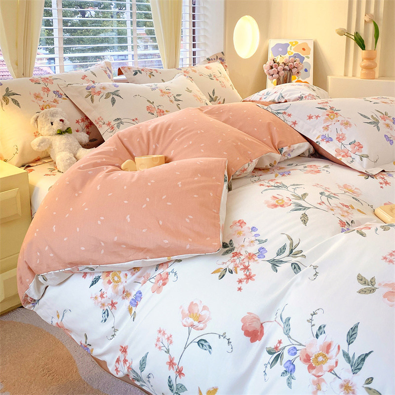 定做订制全棉纯棉四件套榻榻米高低床包组拼接子母床笠田园小碎花