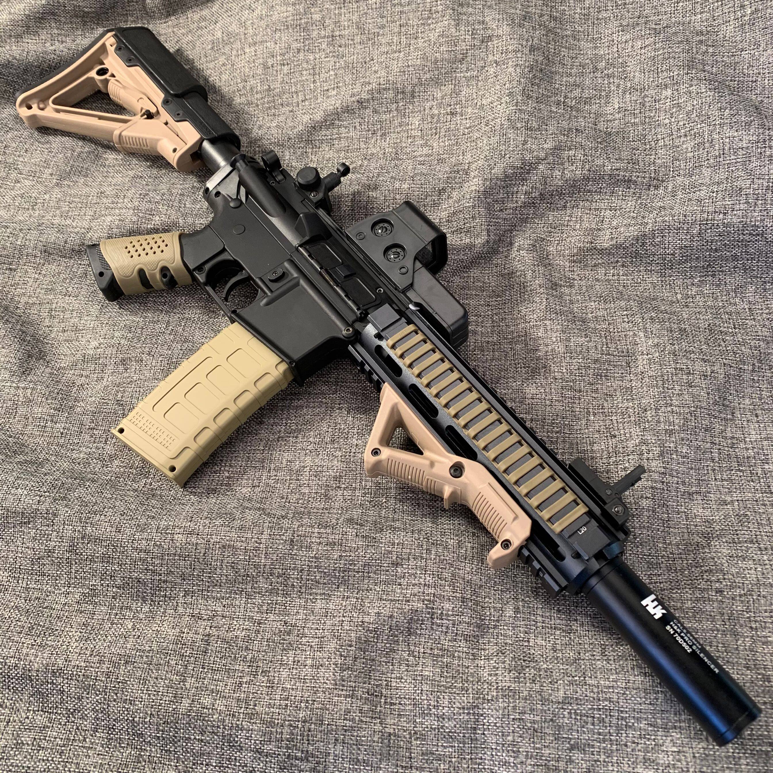 锦明8代电动连发软弹玩具枪m416突击步抢仿真可发射金属模型道具9