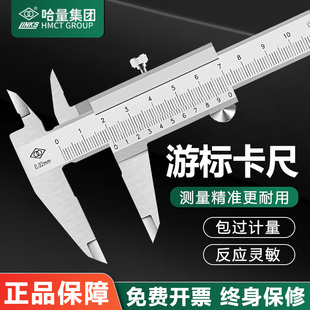 哈量游标卡尺高精度不锈钢工业级机械油标大型尺寸150 600mm 300