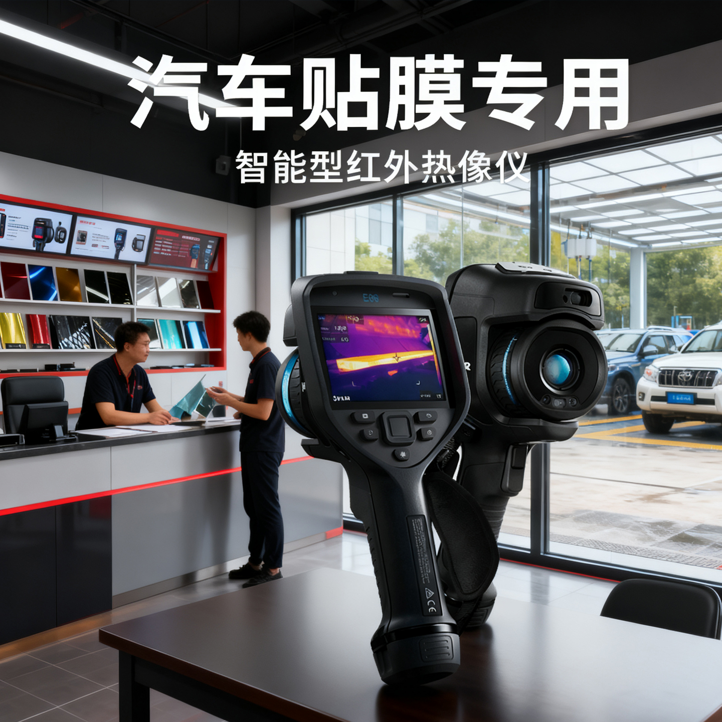 汽车贴膜行业专用FLIR E52/E54/E76/E86/E96/E98手持式热像仪