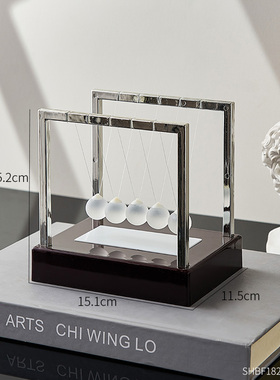 创意牛顿摆球发光解压磁混沌悬浮球小摆件办公室桌面装饰品小摆件