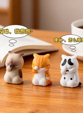 卡通可爱小猫公仔钥匙扣挂件