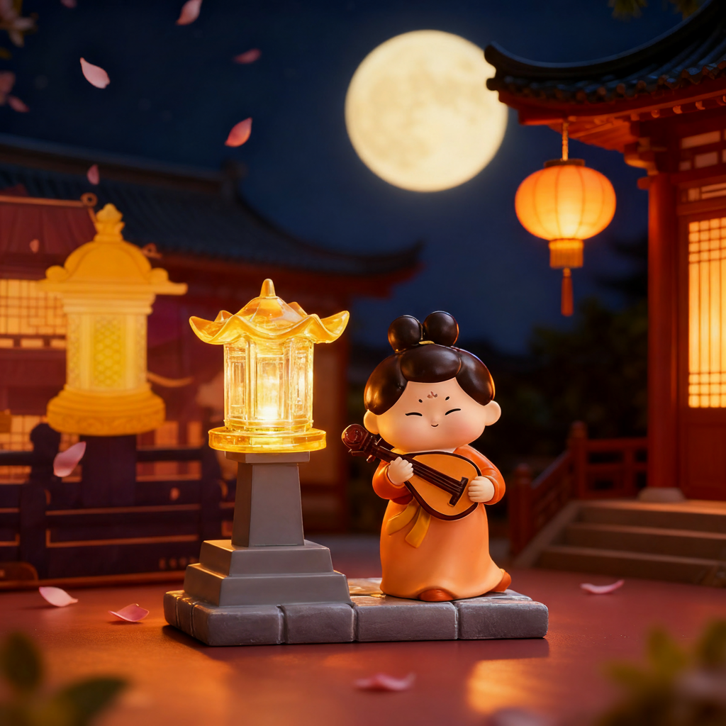 古风人物手作桌面氛围小夜灯