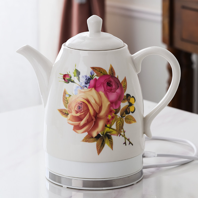 景德镇陶瓷电热水壶自动断电防干烧夏季荼壶烧水壶304食品级,厨房电器,电热水壶,淘宝优惠券,粉丝福利购,淘宝优惠卷