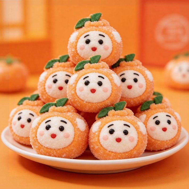 2026新款网红3D猪猪柿子大吉棉花糖可爱卡通造型软糖儿童糖果,零食/坚果/特产,棉花糖/牛轧糖/充气糖果,淘宝优惠券,粉丝福利购,淘宝优惠卷