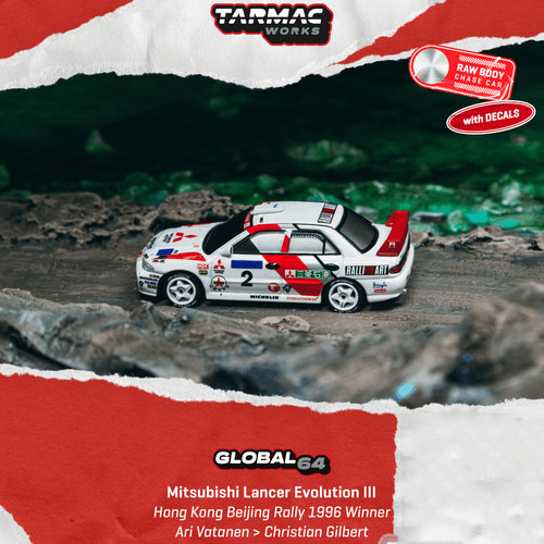【预售定金】TW 1:64 三菱 Lancer Evo3合金 T64G-050-96HKBR02