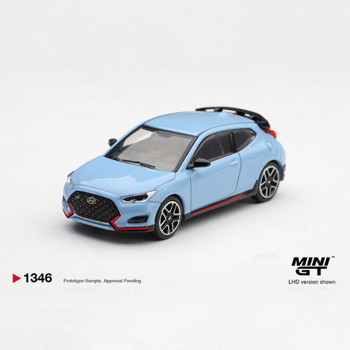 【预售定金】MINIGT 1:64 现代Veloster N 性能蓝 合金 MGT01346